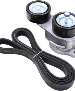 Serpentine Belt Tensioner Assembly Compatible with Honda Accord V6, Odyssey, Pilot, Ridgeline, Acura MDX TL (3.5L/3.0L) - Replaces 31170-RCA-A03, 31170-R70-A01 - Eliminates Cold Start Rattle & Chirping Noise